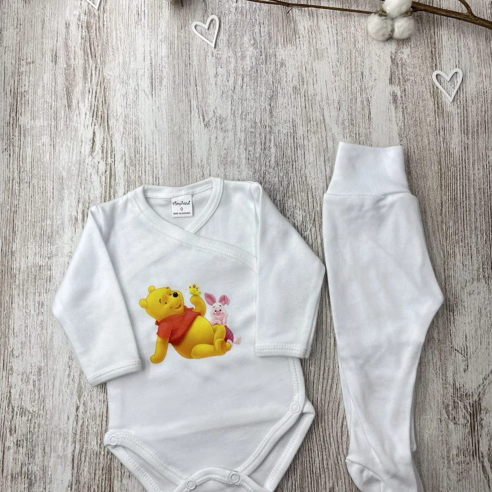 Body + Calça Cardado Winnie-the-Pooh