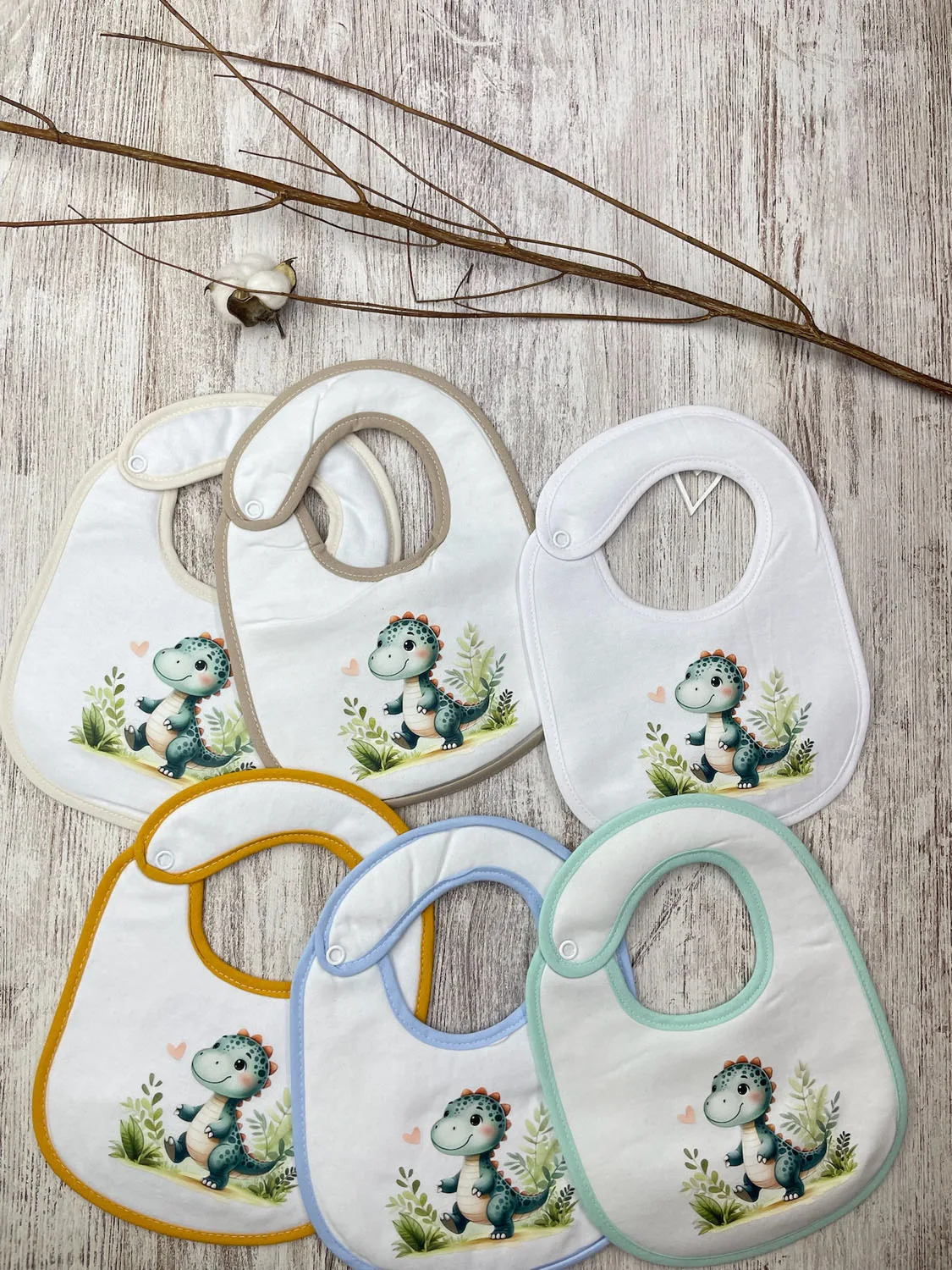 Babete Impermeável Dino