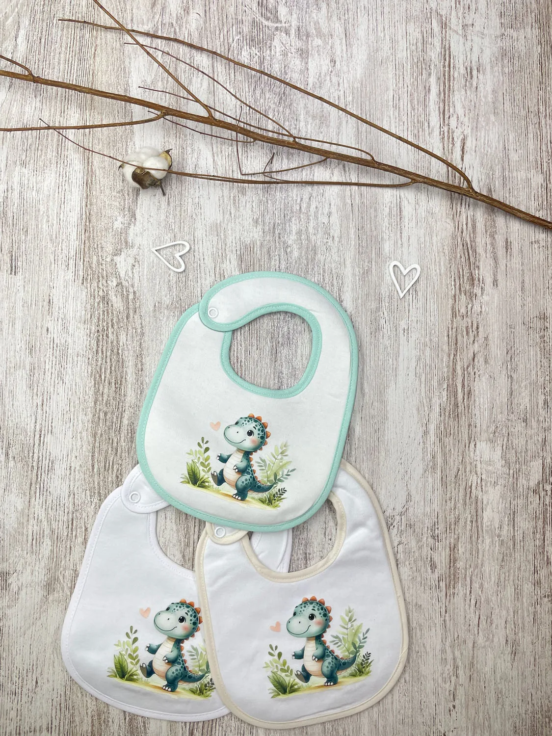 Babete Impermeável Dino