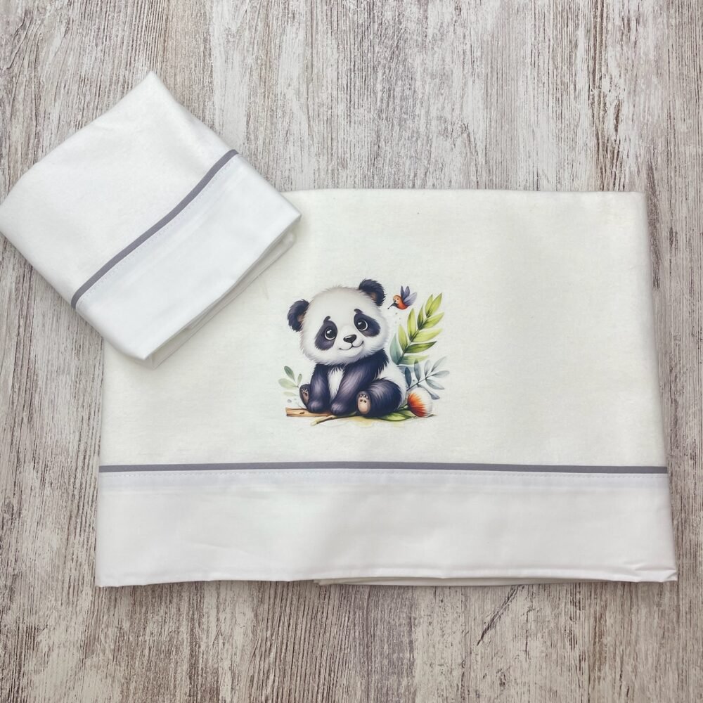 Conjunto de Lençóis Panda