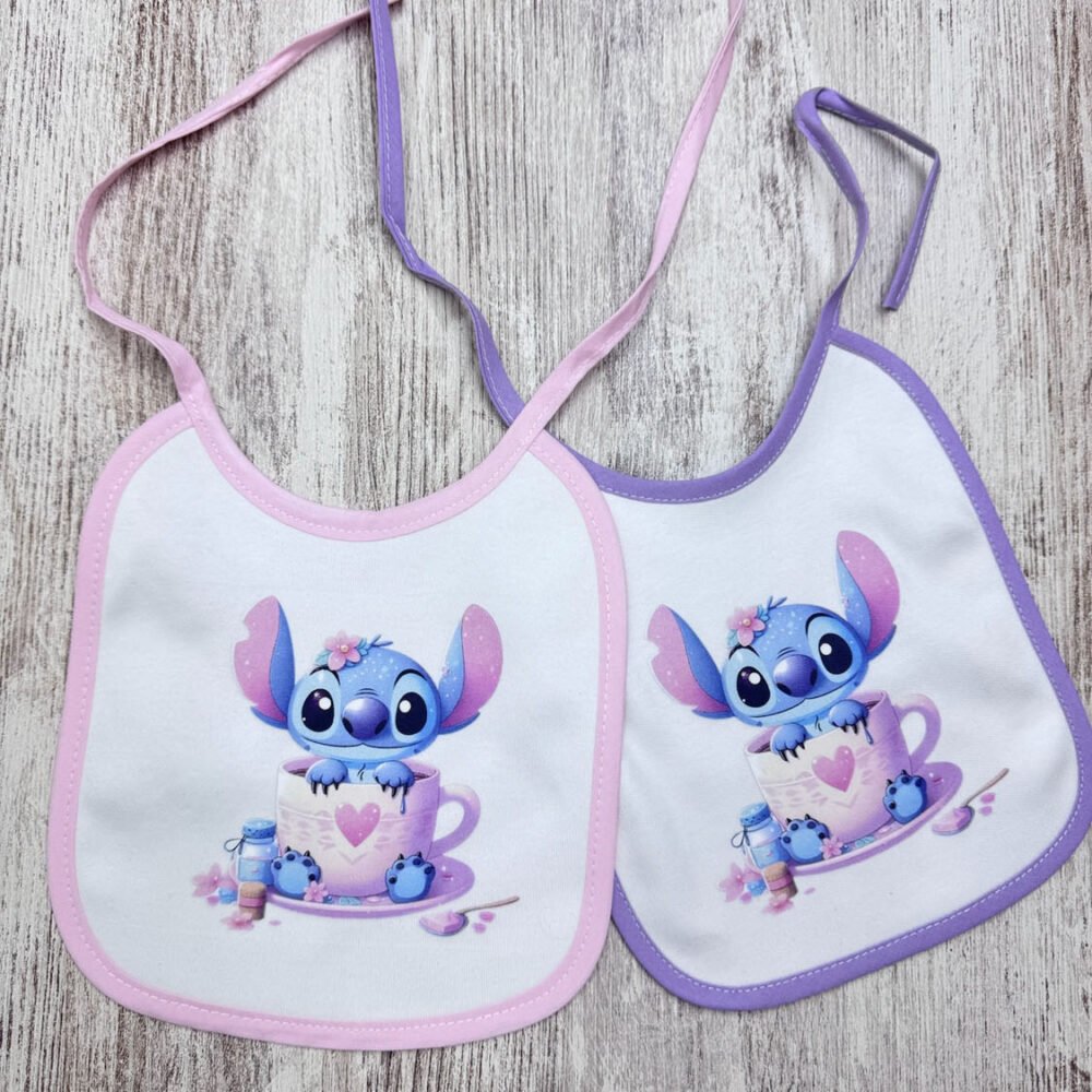 Babete Algodão Stitch Chávena