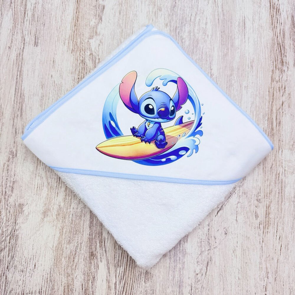 Toalha de Banho Stitch Surfista