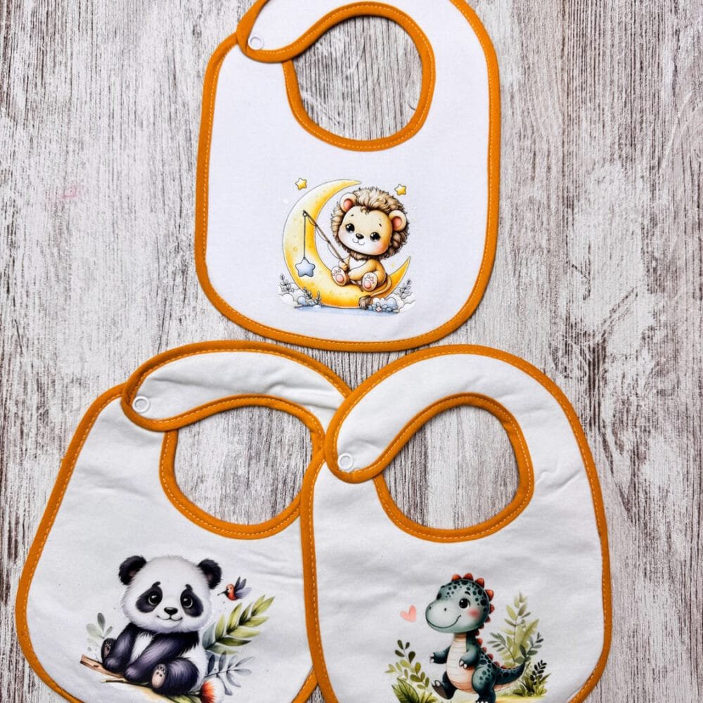 Pack 3 Babete Impermeável Amarelo Torrado