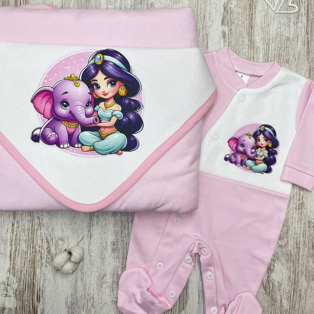 Manta + Babygrow Algodão Jasmine